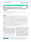 Research paper thumbnail of BAMSE: Bayesian model selection for tumor phylogeny inference among multiple samples