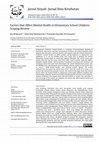 Research paper thumbnail of Factors that Affect Mental Health in Elementary School Children: Scoping Review