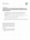 Research paper thumbnail of Corrigendum to "Perceived Body Image, Eating Behavior, and Sedentary Activities and Body Mass Index Categories in Kuwaiti Female Adolescents