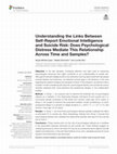 Research paper thumbnail of Understanding the Links Between Self-Report Emotional Intelligence and Suicide Risk: Does Psychological Distress Mediate This Relationship Across Time and Samples?