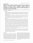 Research paper thumbnail of RIFLE serum creatinine and urine output criteria combined is superior to RIFLE serum creatinine criterion alone in predicting Acute Kidney Injury (AKI) in critically ill patients: A prospective observational study