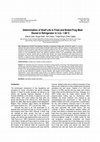 Research paper thumbnail of Buzdolabında 3,2&amp;#177;1,08 &amp;#176;C&#039;da depolanan kızartılmış ve haşlanmış kurbağa etinin raf ömrünün tespiti