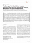 Research paper thumbnail of Predictivity of the kinetic direct peptide reactivity assay (kDPRA) for sensitizer potency assessment and subclassification