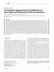 Research paper thumbnail of A triangular approach for the validation of new approach methods for skin sensitization