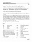 Research paper thumbnail of Reduction in anti-seizure medications use in pediatric patients with pharmacoresistant epilepsy submitted to surgical treatment