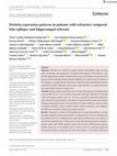 Research paper thumbnail of Drebrin expression patterns in patients with refractory temporal lobe epilepsy and hippocampal sclerosis