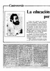 Research paper thumbnail of Controversia. La educación por radio