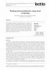 Research paper thumbnail of Banking desmaterialization using cloud computing