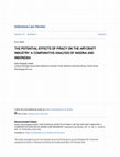 Research paper thumbnail of The Potential Effects of Piracy on the Art-Craft Industry: A Comparative Analysis of Nigeria and Indonesia