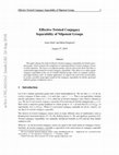 Research paper thumbnail of Effective Twisted Conjugacy Separability of Nilpotent Groups