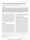 Research paper thumbnail of Systemic Treatment: Maintenance Compared with Holiday