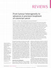 Research paper thumbnail of From tumour heterogeneity to advances in precision treatment of colorectal cancer