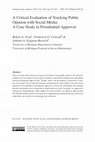 Research paper thumbnail of A Critical Evaluation of Tracking Public Opinion with Social Media: A Case Study in Presidential Approval