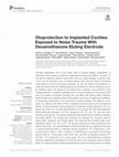 Research paper thumbnail of Otoprotection to Implanted Cochlea Exposed to Noise Trauma With Dexamethasone Eluting Electrode