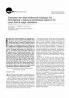 Research paper thumbnail of Transanal one-stage endorectal technique for Hirschprung's disease: A preliminary report of 24 cases from a single institution