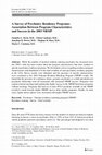 Research paper thumbnail of A Survey of Psychiatry Residency Programs: Association Between Program Characteristics and Success in the 2003 NRMP