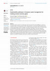 Research paper thumbnail of Sustainability pathways in European waste management for meeting circular economy goals