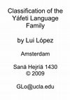 Research paper thumbnail of Classification of the Yáfeti Language Family