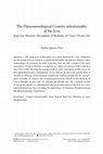 Research paper thumbnail of "The Phenomenological Counter-intentionality of the Icon. Jean Luc Marion´s Reception of Nicholas of Cusa´s Eicona Dei", en Forum Philosophicum. International Journal of Philosophy, Vol. 28, N. 2, pp. 261-273, ISSN: 1426-1898.