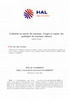 Research paper thumbnail of L'identité au miroir du tourisme. Usages et enjeux des politiques de tourisme culturel