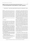 Research paper thumbnail of A Universal Equivalent Circuit Model for Ceramic Capacitors