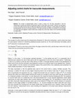 Research paper thumbnail of Adjusting control charts for inaccurate measurements