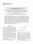 Research paper thumbnail of Determination of Bergenin in Different Parts of Bergenia ciliata using a Validated RP-HPLC Method