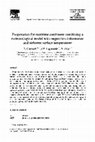 Research paper thumbnail of Evaporation for maritime catchment combining a meteorological model with vegetation information and airborne surface temperatures