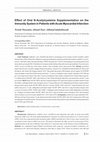 Research paper thumbnail of Effect of Oral N-Acetylcysteine Supplementation on the Immunity System in Patients with Acute Myocardial Infarction