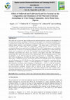 Research paper thumbnail of Effect of Fallowed and Cultivated Land Use Systems on the Composition and Abundance of Soil Macroinvertebrates Assemblage in Uruk Osung Community, Akwa Ibom State, Nigeria