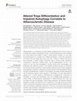 Research paper thumbnail of Altered Tregs Differentiation and Impaired Autophagy Correlate to Atherosclerotic Disease