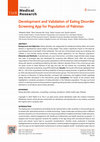 Research paper thumbnail of Development and Validation of Eating Disorder Screening App for Population of Pakistan