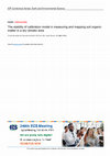 Research paper thumbnail of The stability of calibration model in measuring and mapping soil organic matter in a dry climatic area