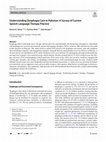 Research paper thumbnail of Understanding Dysphagia Care in Pakistan: A Survey of Current Speech Language Therapy Practice