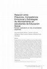 Research paper thumbnail of Relación entre Prejuicios, Competencia Emocional y Estrategias de Afrontamiento en estudiantes de Educación Social.