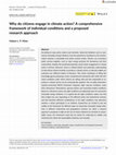 Research paper thumbnail of Why do citizens engage in climate action? A comprehensive framework of individual conditions and a proposed research approach