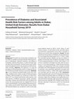 Research paper thumbnail of Prevalence of Diabetes and Associated Health Risk Factors among Adults in Dubai, United Arab Emirates: Results from Dubai Household Survey 2019