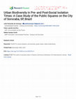 Research paper thumbnail of Urban Biodiversity in Pre- and Post-Social Isolation Times: A Case Study of the Public Squares on the City of Sorocaba, SP, Brazil