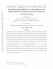 Research paper thumbnail of Thermodynamics comparison of a monatomic systems modeled as an Antiferromagnetic Ising model on Husimi and cubic recursive lattices of the same coordination number