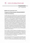 Research paper thumbnail of Prognose der österreichischen Wirtschaft 2009-2011: Jahresmodell LIMA/05 ; Ökonometrisches Forschungsprogramm des Instituts für Höhere Studien