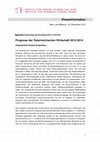 Research paper thumbnail of Prognose der österreichischen Wirtschaft 2012-2014: Jahresmodell LIMA/05 ; Ökonometrisches Forschungsprogramm des Instituts für Höhere Studien