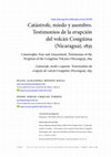 Research paper thumbnail of Catástrofe, miedo y asombro. Testimonios de la erupción del volcán Cosigüina (Nicaragua), 1835