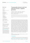 Research paper thumbnail of Transposable element and host silencing activity in gigantic genomes