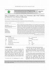 Research paper thumbnail of Research Note: Study of Degradation of Dry Cooling Tower Performance Under Wind Conditions and Method for Tower Efficiency Enhancement