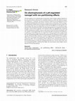 Research paper thumbnail of On electrophoresis of a pH-regulated nanogel with ion partitioning effects