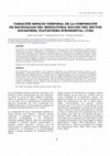 Research paper thumbnail of Variación espacio-temporal de la composición de macroalgas del mesolitoral rocosos del sector Aguadores, Plataforma Suroriental, Cuba