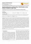 Research paper thumbnail of Studying Resistance of Some Dairy Cattle Breeds to Heat Stress in Relation to Milk Yield