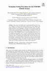 Research paper thumbnail of Navigation Testing Procedures for the ENDORO Robotic System