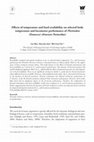 Research paper thumbnail of Effects of temperature and food availability on adult body length in natural and laboratory populations of Paracerceis sculpta (Holmes), a Gulf of California isopod