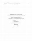 Research paper thumbnail of The Psycho-Social and Socio-Cultural Factors of Crystal Methamphetamine Use Among the Gay, Bi and MSM (GBM) Population